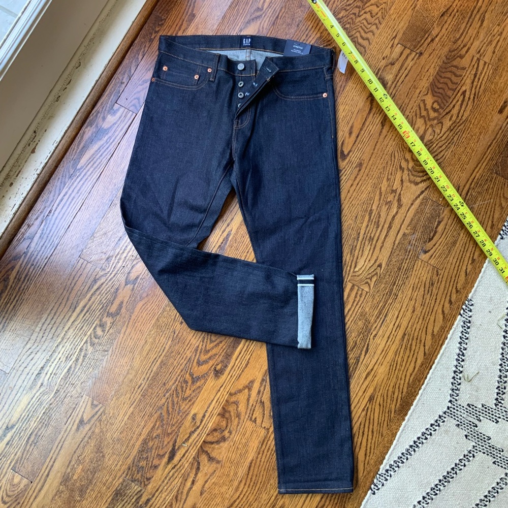 31x30 Men's GAP Selvedge Skinny Stretch Jeans